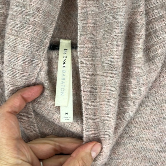 Aritzia The Group Babaton Plutarch Pink Oversized Alpaca-Blend Cowl Neck Sweater - Picture 9 of 12
